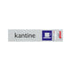 ALLIAT KANTINE PLAQUE - 165x44 mm auto-adhésif.