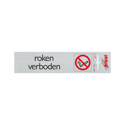 ALULOOK SMUMET BOARD FORBIDDEN - 165x44 mm auto-adhésif.