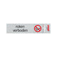 ALULOOK SMUMET BOARD FORBIDDEN - 165x44 mm auto-adhésif.