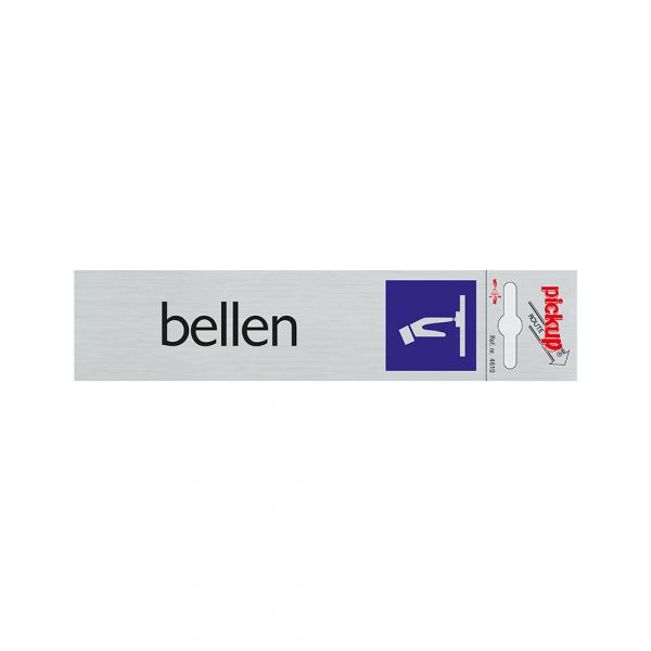 Appel de plaque Alulook - 165x44 mm auto-adhésif.