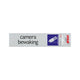 Plaque de surveillance de la caméra Alulook - 165x44 mm auto-adhésif.