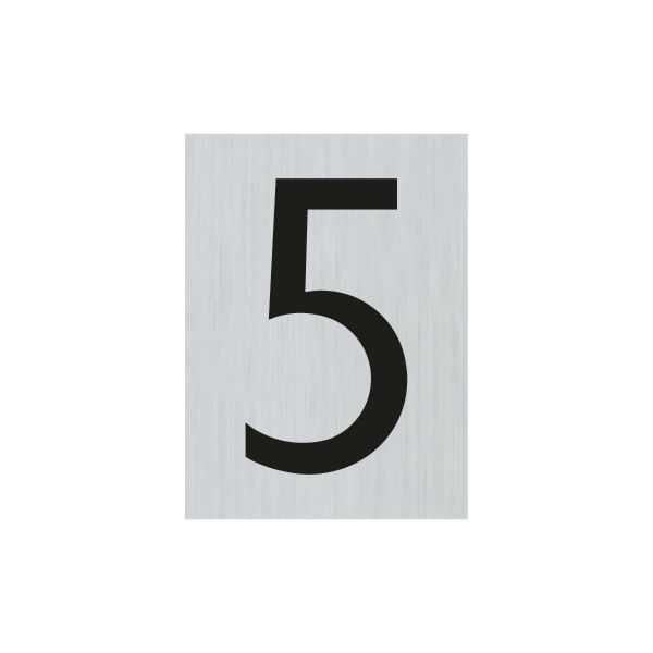 ALULOOK NUMÉRO 5 - 44X60 MM-ADHESIVE.