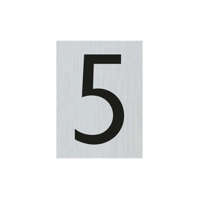 ALULOOK NUMÉRO 5 - 44X60 MM-ADHESIVE.