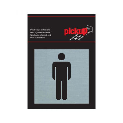 Assiette masculine d'Alulook - Auto-adhésif de 80x80 mm.