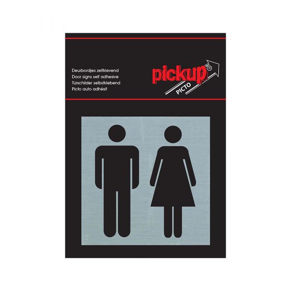 Alulook Ladies Men - 80x80 mm auto-adhésif.