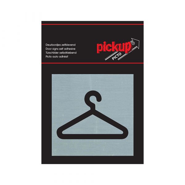 Assiette de garde-robe Alulook - Auto-adhésif 80x80 mm.