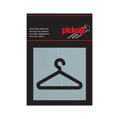 Assiette de garde-robe Alulook - Auto-adhésif 80x80 mm.