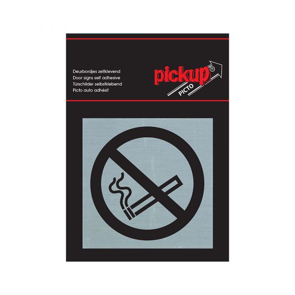 Bord Alulook interdit de fumer - 80x80 mm-adhésif.