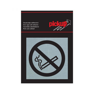 Bord Alulook interdit de fumer - 80x80 mm-adhésif.