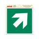 Sticker Escape Road Flèche inclinée - 200x200 mm.