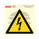 Autocollant Tension électrique dangereuse - Triangle de 200 mm.