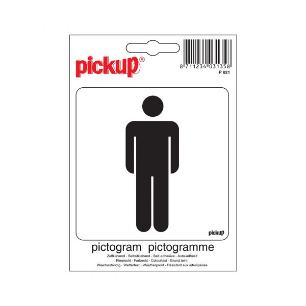 Hommes autocollants - 100x100 mm.