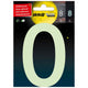 Glow in the Dark Number 0 - 100 mm auto-adhésif.