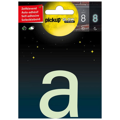 Glow in the Dark Letter A - 75 mm Auto-adhésif.