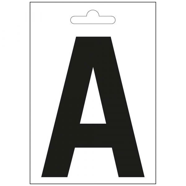 Lettre nautique un noir de 100 mm.