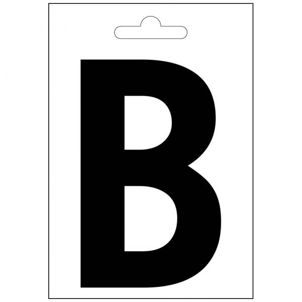 Lettre nautique B noir 100 mm.