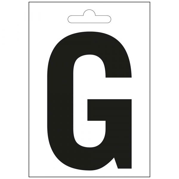 Lettre nautique G noir 100 mm.