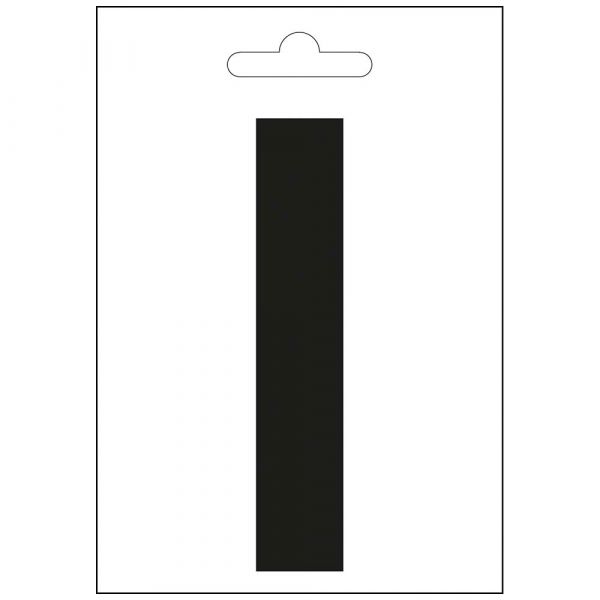 Lettre nautique I noir 100 mm.