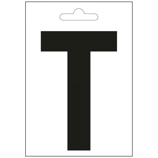 Lettre nautique t noir 100 mm.