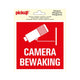 Surveillance de la caméra des autocollants - 150x150 mm.