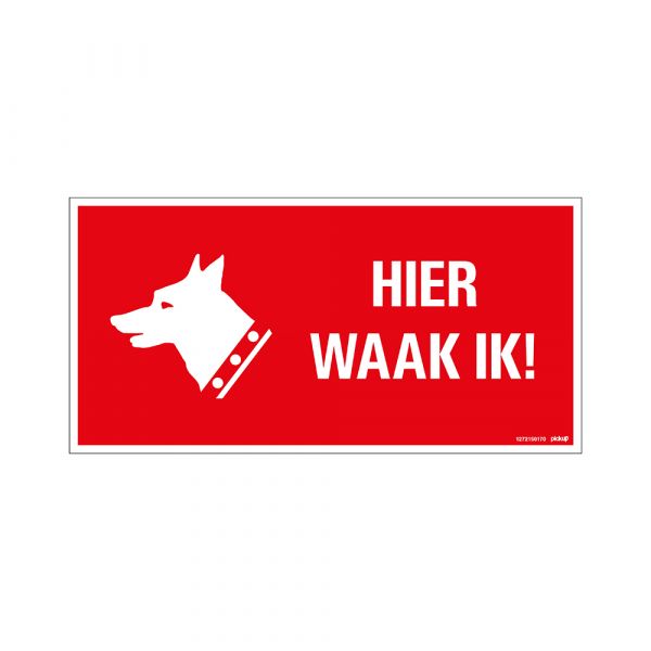 Signe ici je regarde! - 150x300 mm.