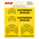 Autocollant sécurisé électroniquement - 150x150 mm 4 pièces.