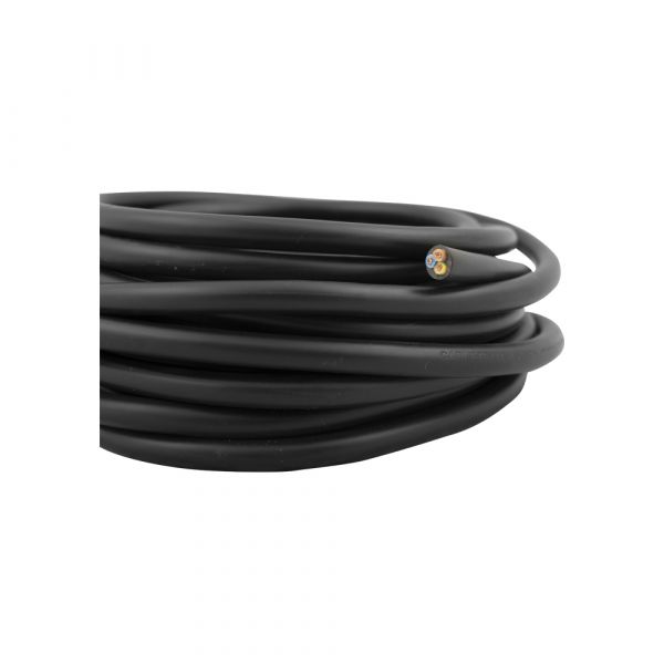 Câble ménage 3x1,0 noir 5 mètres