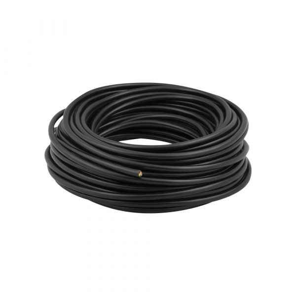 Câble ménage 3x1,0 noir 25 mètres.