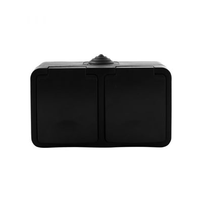 Structure de la boîte de contenu CA - 2 -fold - horizontal - noir