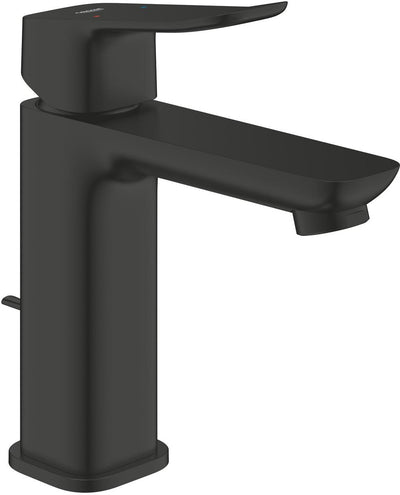 Mitigeur lavabo Grohe Dice - taille M - économie d'eau - avec vidage - noir mat