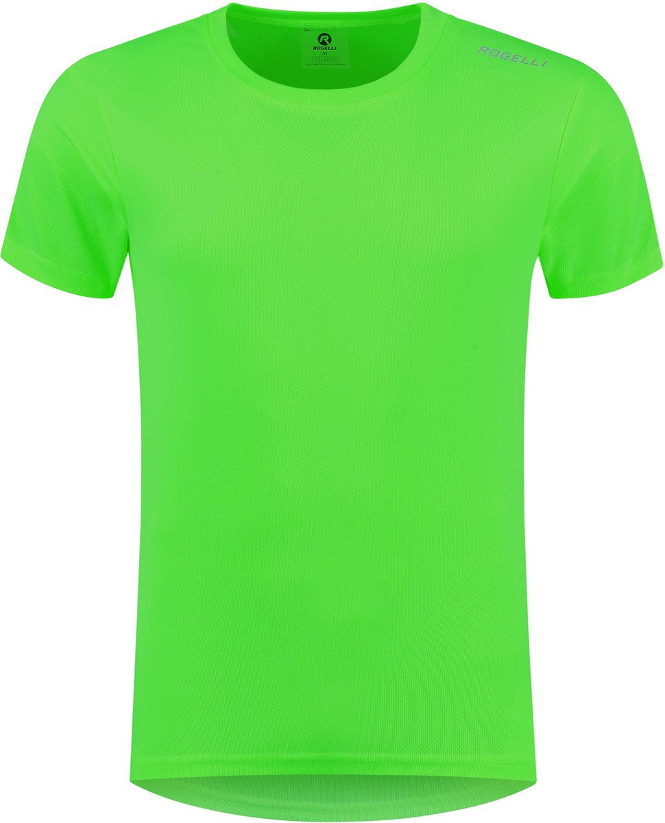 Rogelli promo chemise de running homme - manches courtes - vert - l