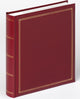Walther me-139-r monza - album mémo - format 26 x 28 cm - 200 photos 13 x 18 cm - rouge