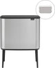 Poubelle Brabantia bo touch bin - 36 litres - 1 compartiment - acier mat résistant aux empreintes digitales