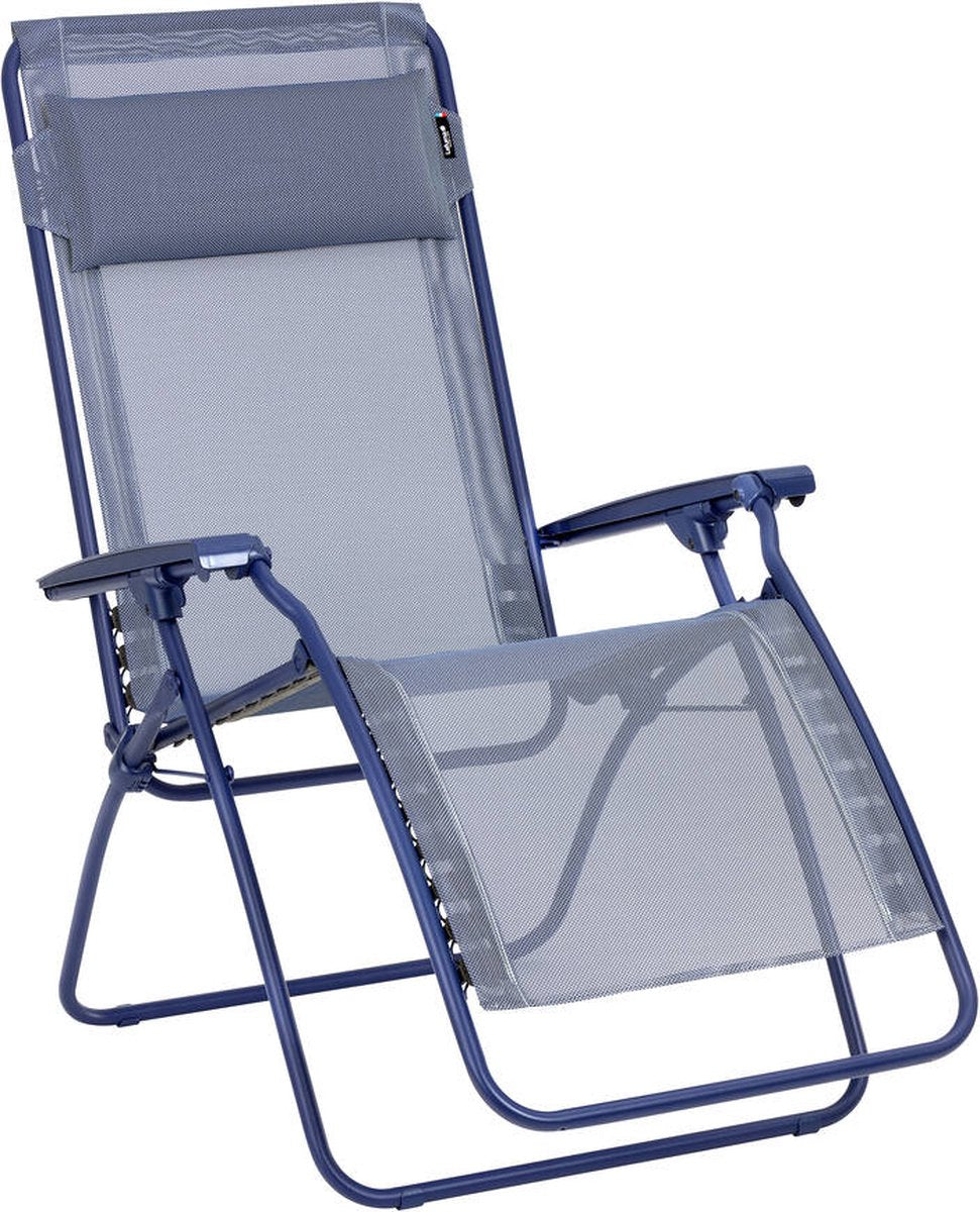 Lafuma r clip - fauteuil relax - réglable - pliable - zéro gravité - color block - indigo