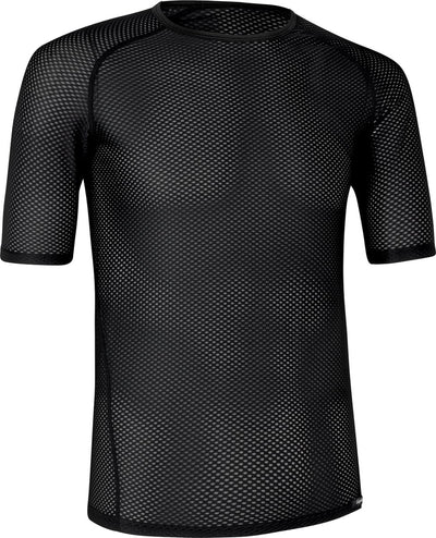 Gripgrab - couche de base à manches courtes en maille ultralégère maillot de corps de vélo d'été sweat-shirt en polygiene - noir - homme - taille XL