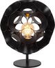Lucide hannelore - lampe de table - ø 25 cm - 1xe27 - noir