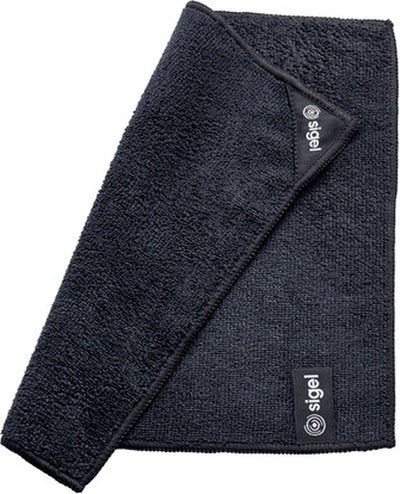 Chiffon de nettoyage Sigel - noir - pour tableau blanc - magnétique - 25x25cm - si-ba110