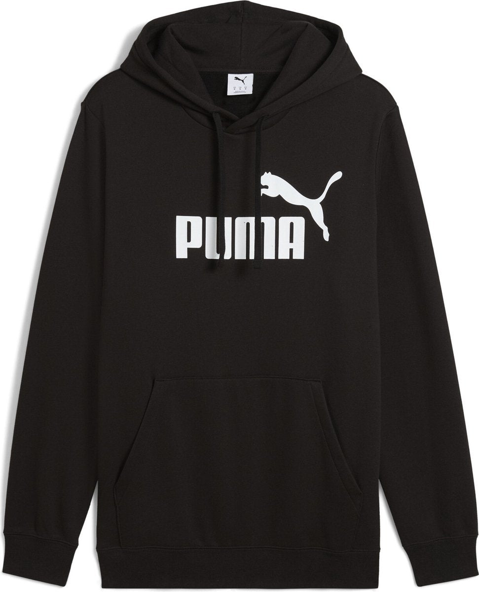 Puma ess non. 1 logo hoodie fl pull de sport homme - noir