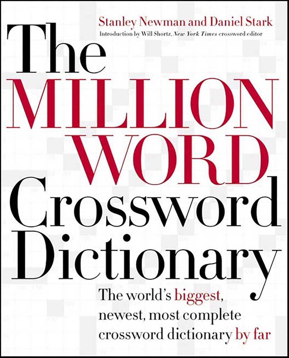 Le dictionnaire de mots croisés d'un million de mots