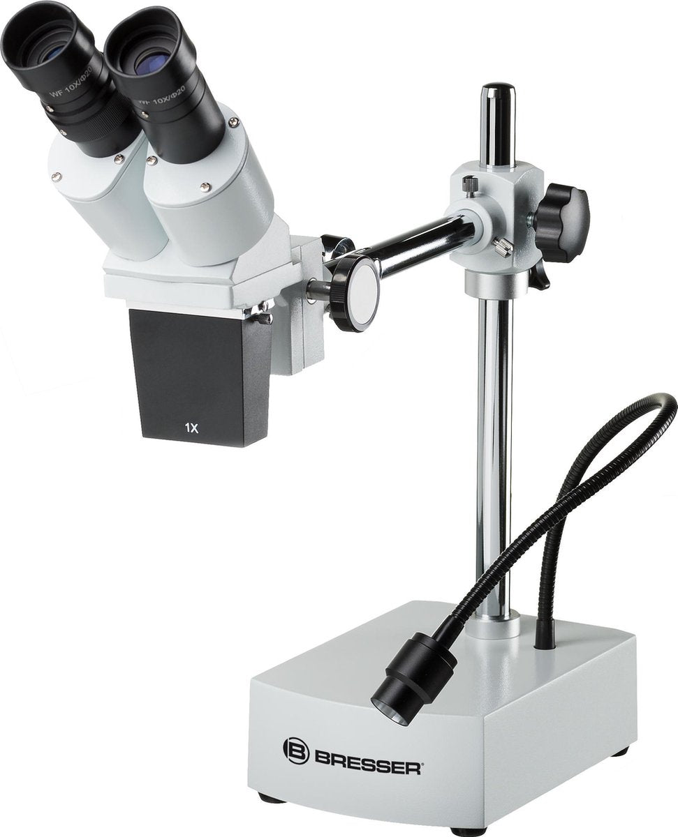 Microscope Bresser - biorit cs stéréo grossissement 10x - adapté aux objets plus grands