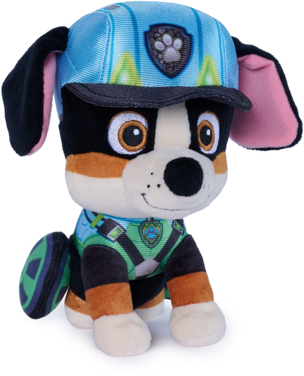 Paw Patrol Gund – Peluche Rocky's Dino Movie, peluche sous licence officielle, marchandise de film, 15,2 cm