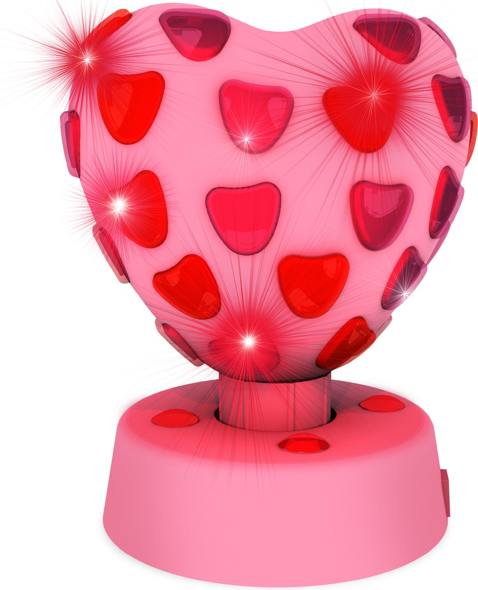 Partyfun lumières fête lumière coeur LED rotatif
