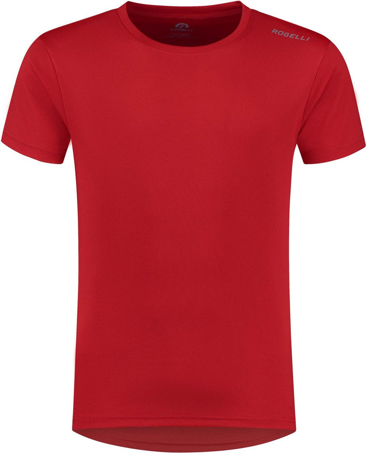 Rogelli promo chemise de running homme - manches courtes - rouge - xs