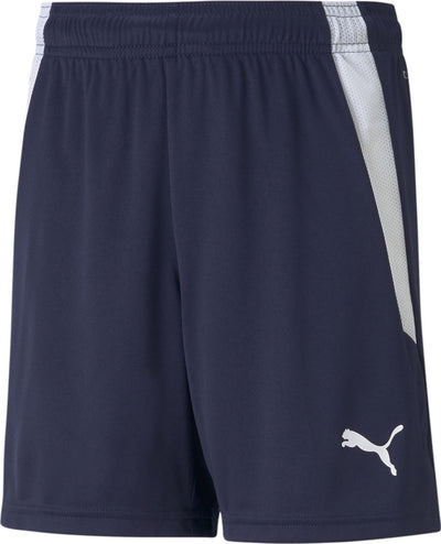 Puma teamliga shorts jr pantalon de sport unisexe - peacoat- blanc