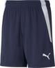 Puma teamliga shorts jr pantalon de sport unisexe - peacoat- blanc