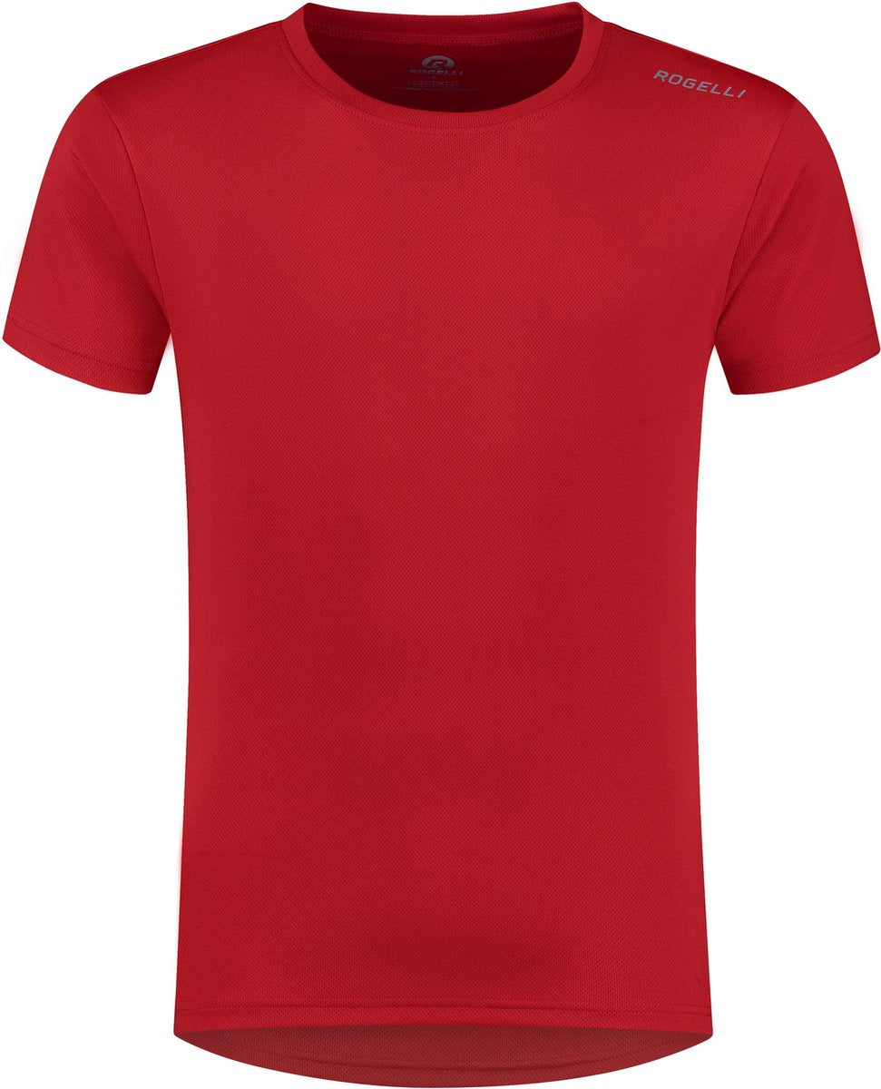 Rogelli promo chemise de running homme - manches courtes - rouge - l