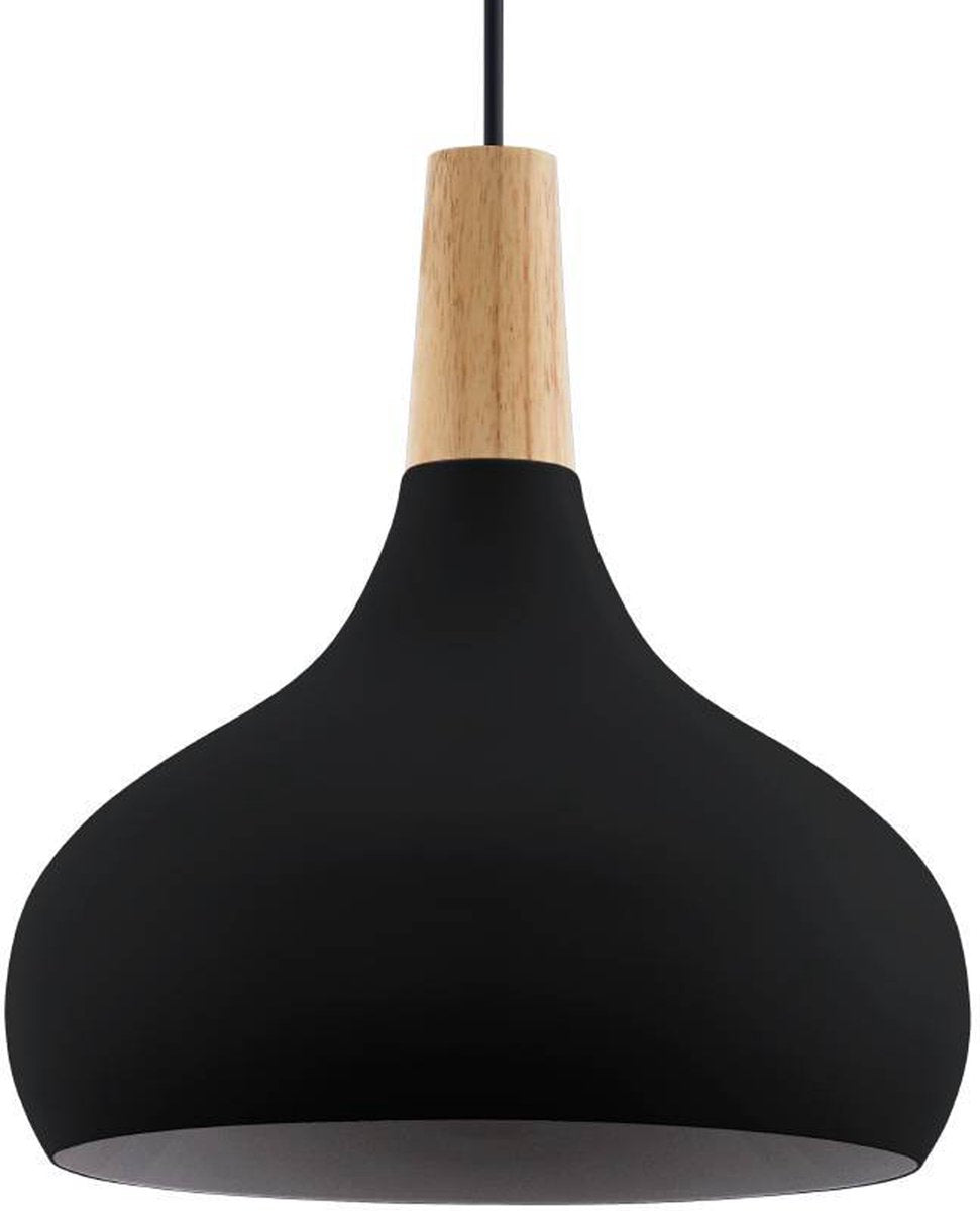 Lampe à suspension Eglo sabinar - e27 - ø 28 cm - marron noir