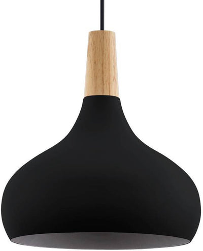 Lampe à suspension Eglo sabinar - e27 - ø 28 cm - marron noir