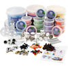 Amis drôles en argile de soie, set de classe, différentes couleurs, 1 set