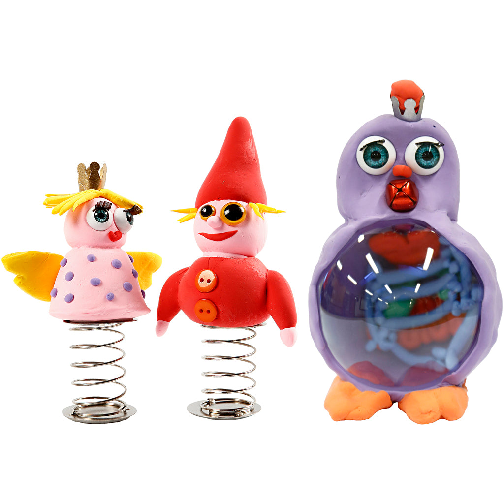 Amis drôles en argile de soie, set de classe, différentes couleurs, 1 set